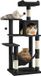 Feandrea Kattenkrabpaal 143 cm hoog - Zwart