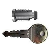 THULE Cylinder + stalen sleutel N206 voor volwassenen, uniseks, meerkleurig, eenheidsmaat