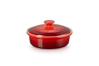 Le Creuset of America Bakvorm voor camembert, steengoed, 591 ml, kersenrood