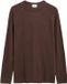 s.Oliver Raglan-shirt met lange mouwen van vlamgaren-jersey - Heren - XXL - Donkerbruin