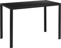 en.casa Eettafel Porvoo 105x60x75 cm zwart