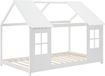 en.casa Kinderbed Tostedt huisbed grenen wit 90x200 cm