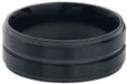 etNox Basic Double Black Heren Ring - zwart