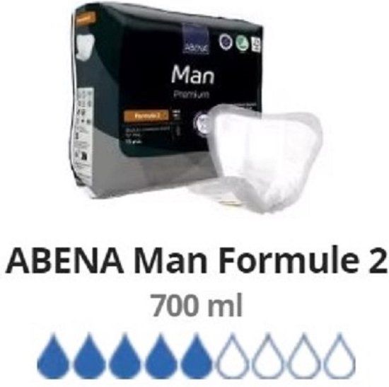 ABENA Man Premium Formula 2 Incontinentieverband - 15 stuks - Mannen - Normaal - 23x29cm / 700ml