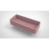 Arcqua Opbouw Waskom Case Rechthoek 60x26 cm Mat Roze