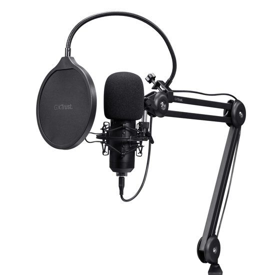GXTrust Trust GXT 270 Emita II+ USB Microfoon - Gaming en Streaming - Cardioïde Condensator - Zwart