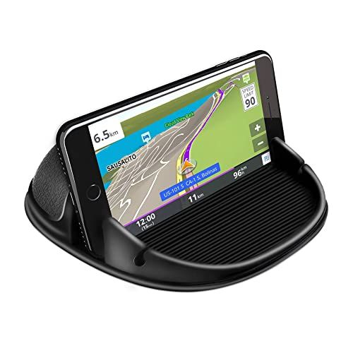 Loncaster Auto Telefoonhouder, Car Phone Mount Siliconen Car Pad Mat voor verschillende dashboards, Slip Free Desk Phone Stand Compatibel met iPhone, Samsung, Android Smartphones, GPS-apparaten en meer, zwart