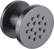 Fortifura Calvi zijdouche - 5cm - rond - PVD - geborsteld gunmetal (antraciet)