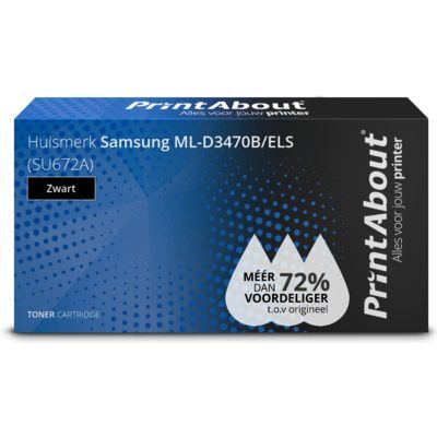 PrintAbout Huismerk Samsung ML-D3470B/ELS Toner Zwart | 11000 pagina's