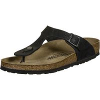 Birkenstock Gizeh Teenslippers Zwart Nubuck Maat 38