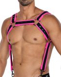Cut4Men - Fetish Harnas - Tuigje - Neo - Roze/Zwart
