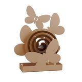 Kunst Arts and professionele houder voor muggenspiraal met vlinders, wit
