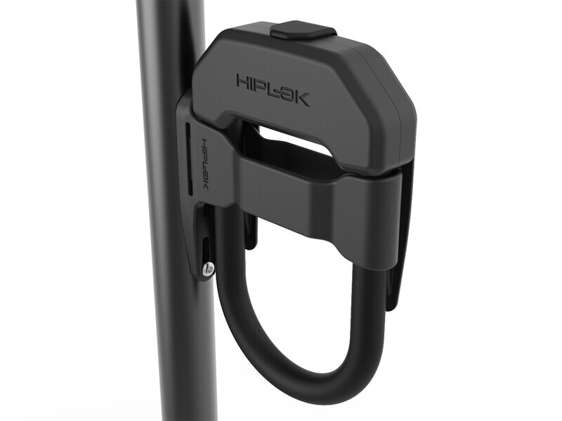 Hiplok DX U-Lock with Frame Clip, all black