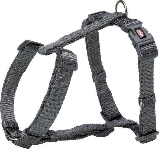 Trixie Premium Hondentuig - H-Tuig - Grijs - 52-75 x 2 cm
