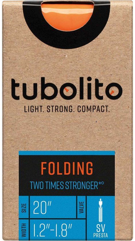 Tubolito Tubo-folding Presta 42 Mm Binnenband Oranje 20´´ / 1.2-1.8