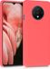 kwmobile telefoonhoesje voor OnePlus 7T - Hoesje met siliconen coating - Smartphone case in neon koraal