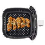 Nerthus FIH 1236 siliconen airfryer bakvorm vierkant geperforeerd herbruikbaar set 2 antiaanbak keuken