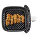Nerthus FIH 1236 siliconen airfryer bakvorm vierkant geperforeerd herbruikbaar set 2 antiaanbak keuken
