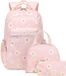 Ibenzoa® Ruime Schooltassen Set voor Meisjes met Lunchbox en Potlooddoos - Zacht Polyester