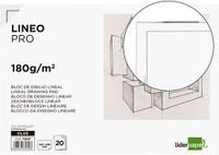Merkloos Liderpapel Tekenblok DL09 Wit A4 20 Vel