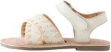 Next - Meisjes - Sandalen met enkelband en leren klittenbandsluiting - Wit