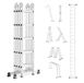 Merkloos Latios Multifunctionele Ladder - 7-in-1 Telescopische Vouwladder - A-stand - 5 Treden - Lengte 5,75 m - Zware Kwaliteit - Draagvermogen 150 kg
