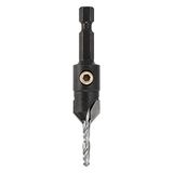 Trend Snappy wolfraamcarbide getipte 12,7 mm (1/2") Diameter Verzinkboor met verstelbare 3,5 mm pilootboor, SNAP/CS/12TC