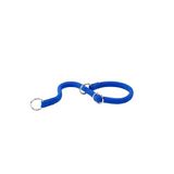 Ferplast SPORT Halsband, hondenhalsband met verstelbare ringen, 70 cm lang, 13 mm dik, blauw