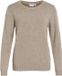 Vila Viril O-neck L/s Knit Top - Noos 14054177 Falcon/melange Femme Taille - L