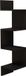 Homemaniac Wandschap Violet 30x30x127.2 cm Zwart
