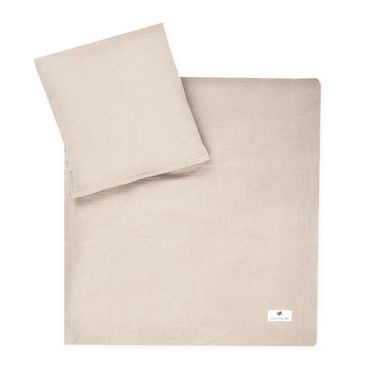 JULIUS ZÖLLNER Beddengoed mousseline sand 80 x 80 cm