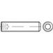 TOOLCRAFT 117804 Stifttap M24 60 mm Staal 10 stuk(s)