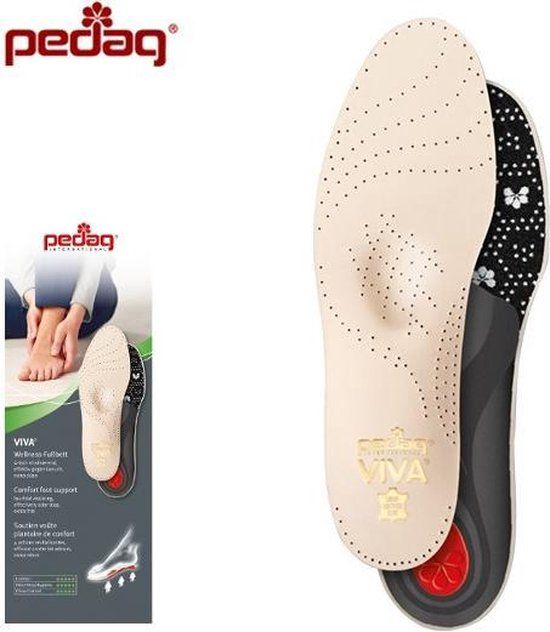 Pedag Viva Inlegzolen - Anatomisch Gevormd - Unisex Maat 44 - Steunzolen