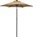 Prolenta Maison Exclusive Parasol met LED-verlichting, taupekleurig, 200x211 cm, aluminium