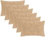 vidaXL Kussensloop 6 stuks Crèmekleurig Katoensatijn 50 x 80 cm