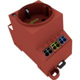 WAGO Contactdoos voor schakelkast 709-583 Rood