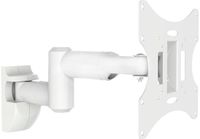 conecto Wandbeugel voor monitoren en tv's tot 42 inch, draaibaar (+/-90°), kantelbaar (+/-20°), VESA 50x50, 75x75, 100x100, 200x100, 200x200, max. draagvermogen 30 kg, wit, SA-CC50252-V2