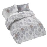 PENSIERI DELICATI Beddengoedset voor tweepersoonsbed, 100% katoen, compleet met dekbedovertrek 250 x 200 cm en 2 kussenslopen 52 x 82 cm, gemaakt in Italië, machinewasbaar op 40 °C, motief: ballonnen