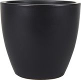 Ter Steege Bloempot - Zwart - Glans - 24 x 22 cm