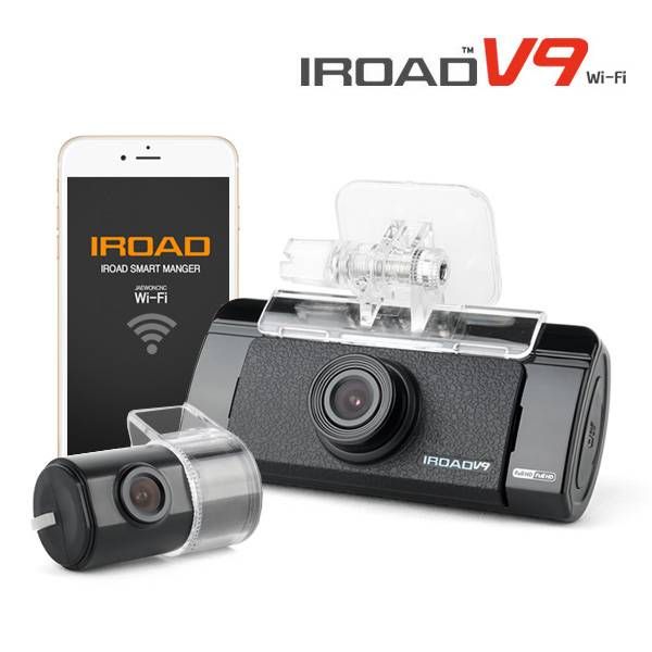 IROAD V9 2CH Full HD Dashcam met WiFi - 8809416801322
