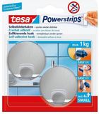 Tesa Powerstrips Haken Small Rond RVS - 2 stuks