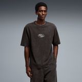PUMA Graphic uniseks T-shirt, Zwart, Maat S