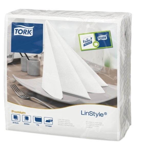 Tork linstyle servetten 2-laags - wit