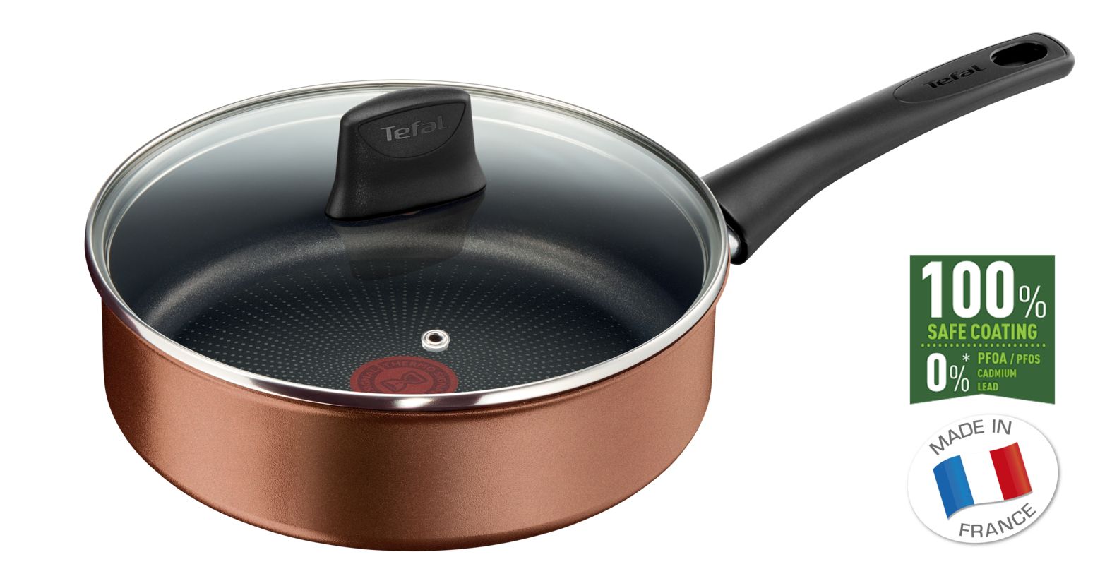 Tefal Resource Hapjespan - 24 cm - Met Deksel - Inductie Geschikt