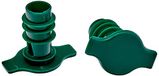IBILI - Set van 2 ciderpluggen, roestvrij staal, groen/zwart, 1 stuk, geassorteerd model