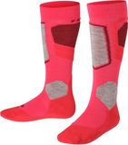 FALKE SK4 warm dun wol functioneel materiaal skisokken kinderen rood - maat 27-30