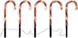HIT trading Kerstverlichting LED tuinstekers zuurstok 20 lampjes 5 stuks 38cm