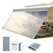 VEVOR Voorwand voor camper, caravan, 2 x 4,3 m, zijpanelen van transparant polyester, compatibel met 4,5 m zonnezeil, zonwering voor camping, reizen, picknick