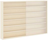 vidaXL Wanddisplaykast met plank Beige 80 x 8,5 x 54 cm Multiplex