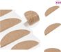 vidaXL Tapis d'escalier auto-adhésifs 10 pcs 65x22,5x3,5 cm beige